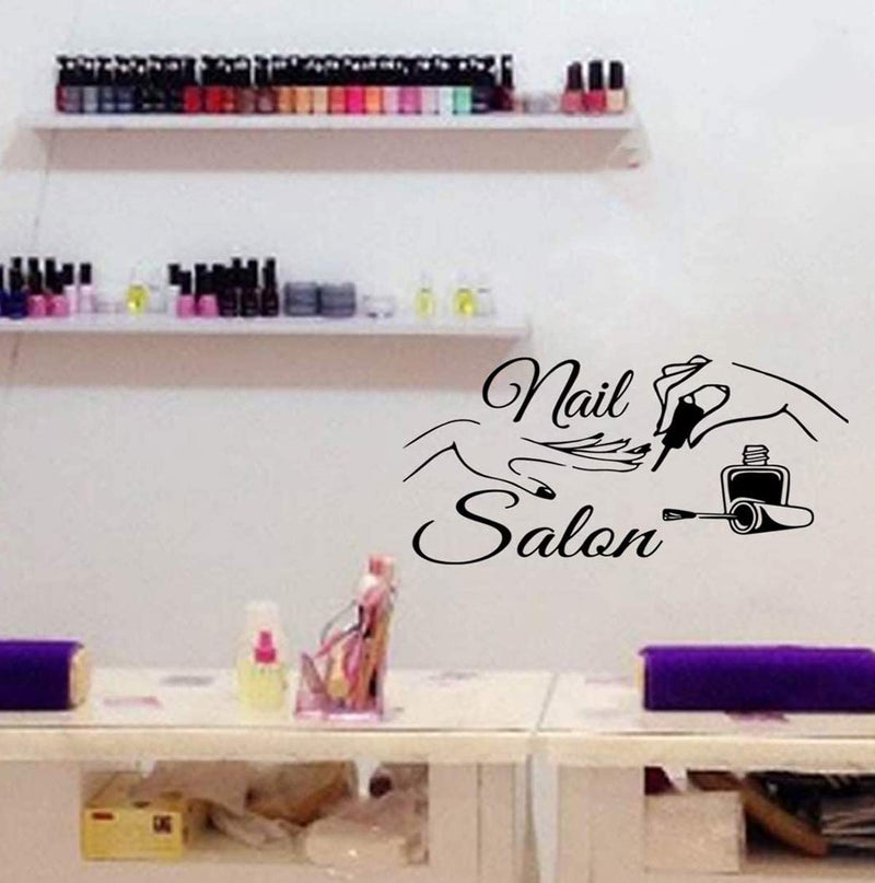 ADECNS Wall Stickers Decor-Nail Salon Quote Window Sticker Art Polish Bar Manicure Viny Art Decals Manicure Nails Decoration - Image 3